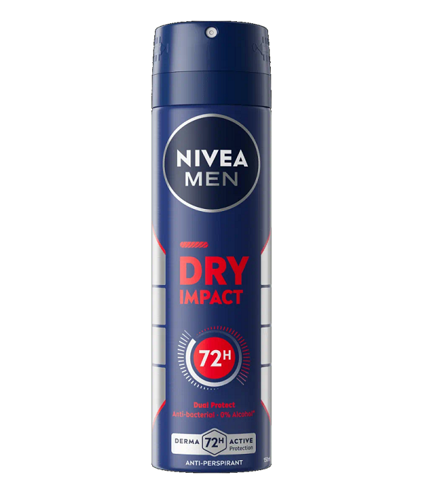 اسپری ضدتعریق مردانه نیوآ Dry Impact حجم 150 میلی‌لیتر