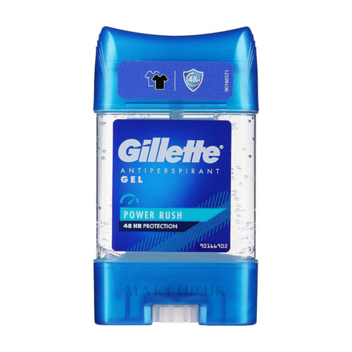 ژل ضدتعریق مردانه ژیلت Antiperspirant Gel Power Rush حجم 70 میلیلیتر