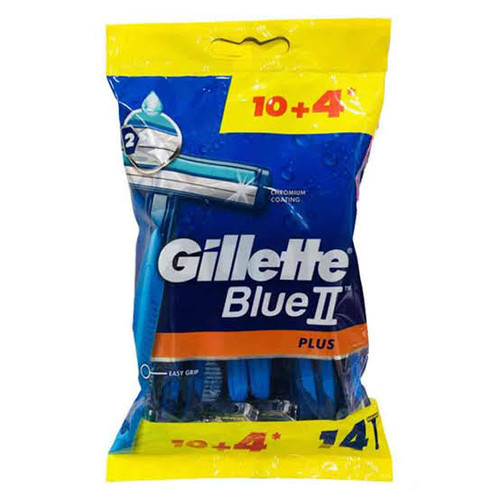 خودتراش ژیلت بلو ۲ پلاس (Gillette Blue II Plus) – بسته ۱۴ عددی (10+4)