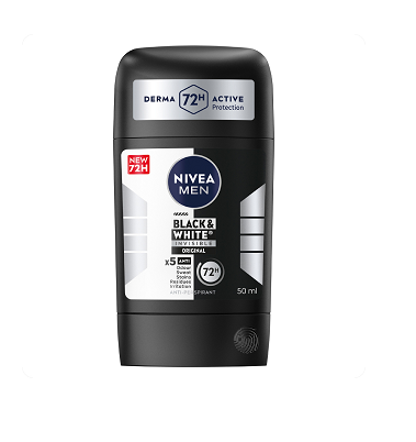 استیک ضدتعریق مردانه نیوآ 50 میلیلیتر Men Black & White Invisible Origina