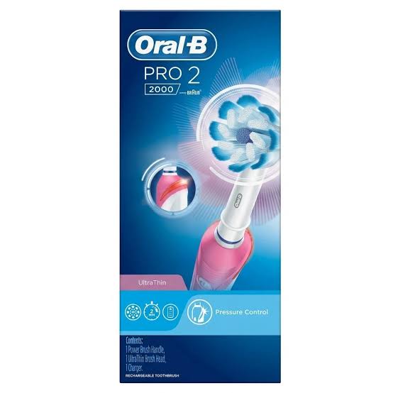 مسواک برقی شارژی اورال بی Pro 2 2000 صورتی