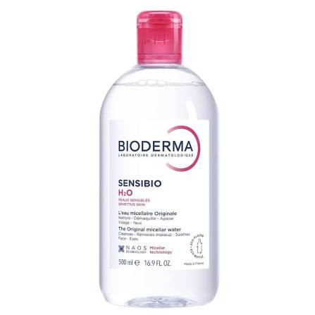 محلول میسلار پاککننده آرایش بایودرما Sensibio H2O – میلیلیتر 500