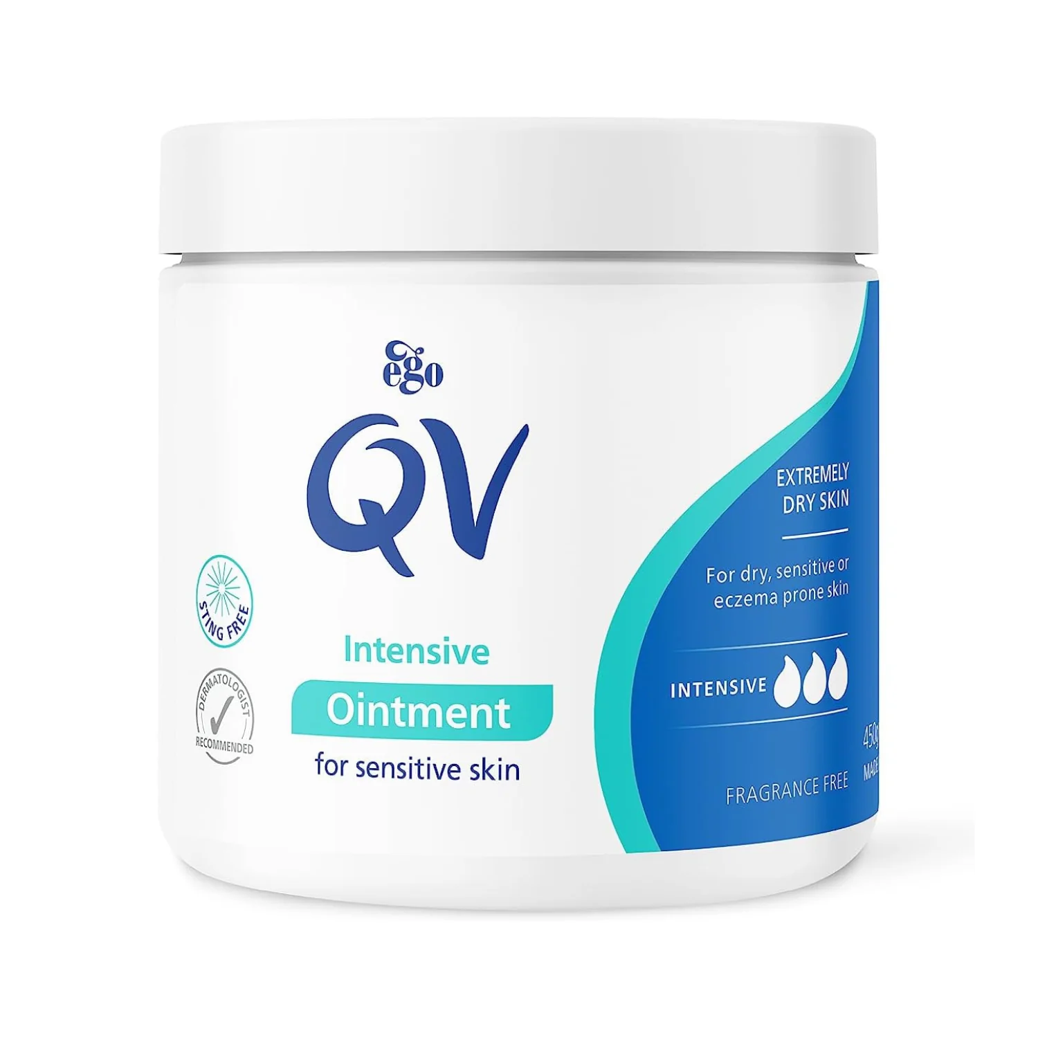پماد مرطوب‌کننده و ترمیم‌کننده QV Intensive –  گرم 450