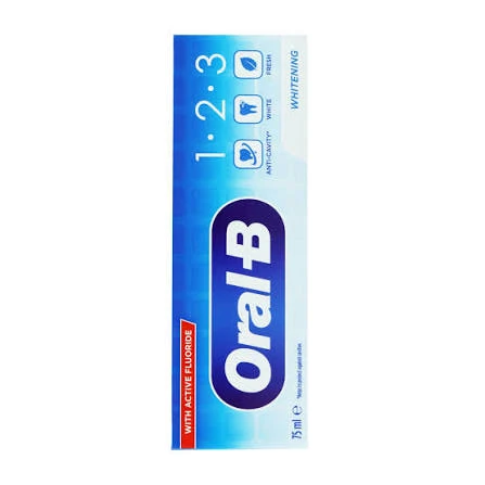 خمیر دندان اورال بی 1-2-3 Whitening –  میلی‌لیتر 75