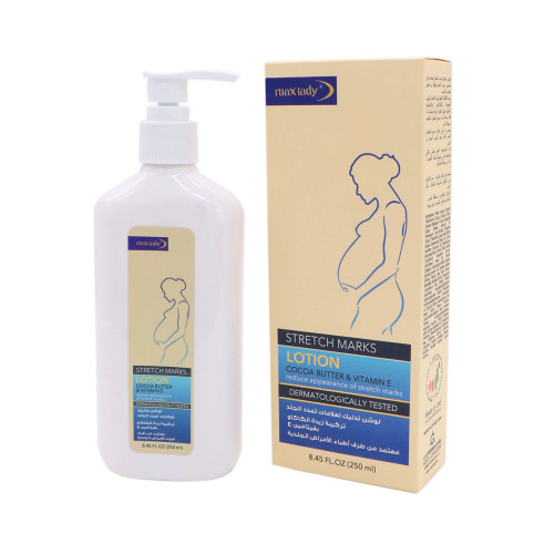 لوسیون ضد ترک پوستی Pink Lady Stretch Marks Lotion حاوی کره کاکائو و ویتامین E – میلیلیتر 250