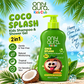 شامپو بدن و شوینده موی کودک اونلی اورا Kids Coco Splash 2-in-1 Shower Gel – میلیلیتر 400